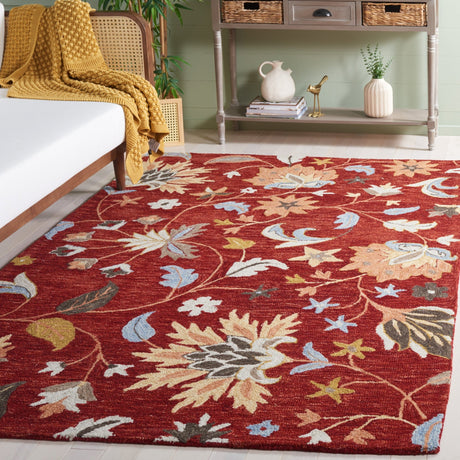 Safavieh Jardin Jar256Q Red/Orange Rug - Safavieh - jar256q - 3