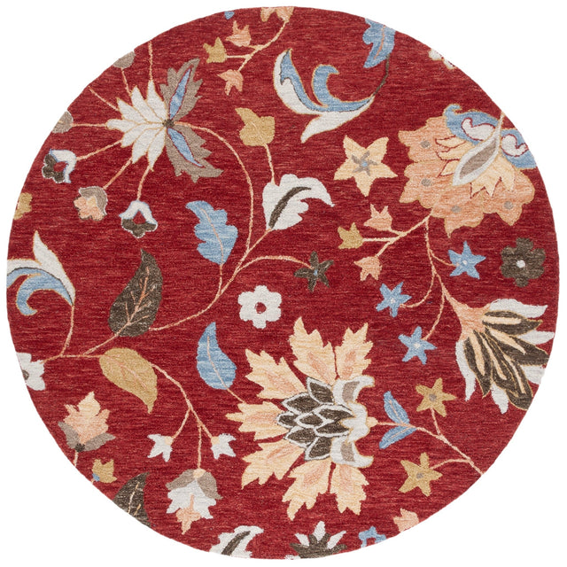 Safavieh Jardin Jar256Q Red/Orange Rug - Safavieh - jar256q - 6r