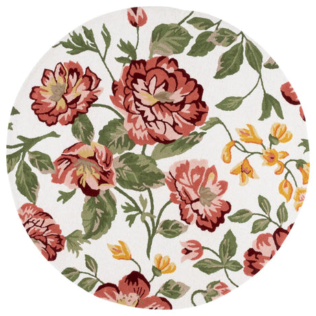 Safavieh Jardin 6'-0" x 6'-0" Rug in Ivory / Pink