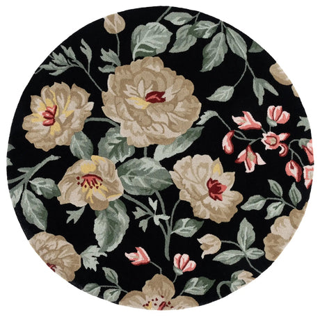 Safavieh Jardin 6'-0" x 6'-0" Rug in Black / Beige