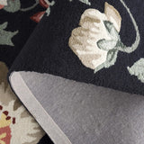 Safavieh Jardin 4'-0" x 6'-0" Rug in Black / Beige