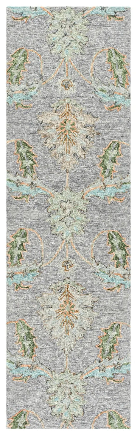 Safavieh Jardin 2'-3" x 8'-0" Rug in Grey / Green