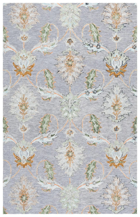 Safavieh Jardin 4'-0" x 6'-0" Rug in Grey / Green