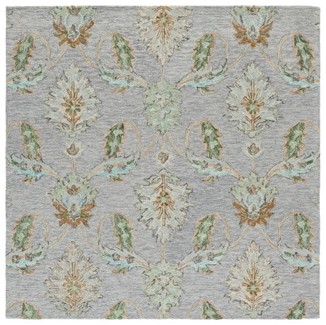 Safavieh Jardin 6'-0" x 6'-0" Rug in Grey / Green