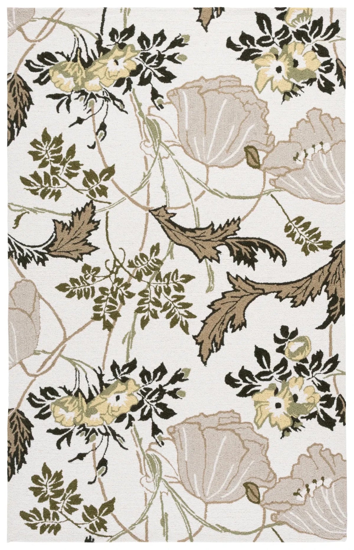 Safavieh Jardin 4'-0" x 6'-0" Rug in Ivory / Green