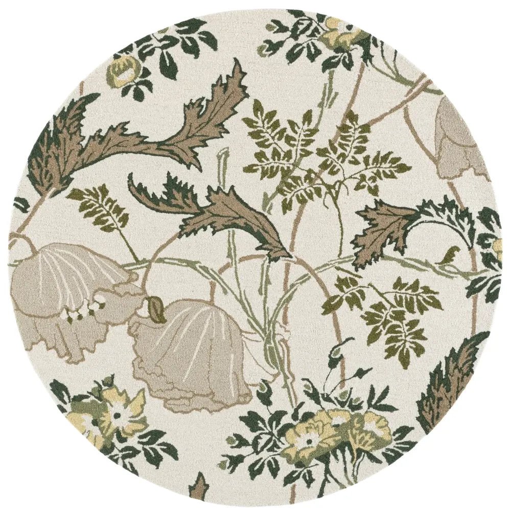 Safavieh Jardin 6'-0" x 6'-0" Rug in Ivory / Green