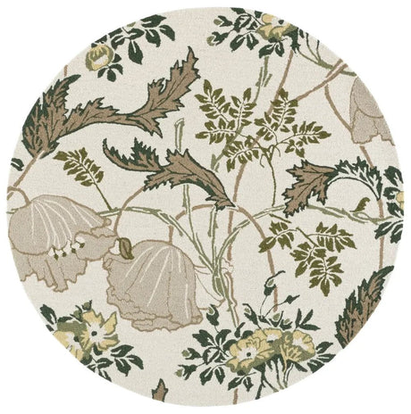 Safavieh Jardin 6'-0" x 6'-0" Rug in Ivory / Green