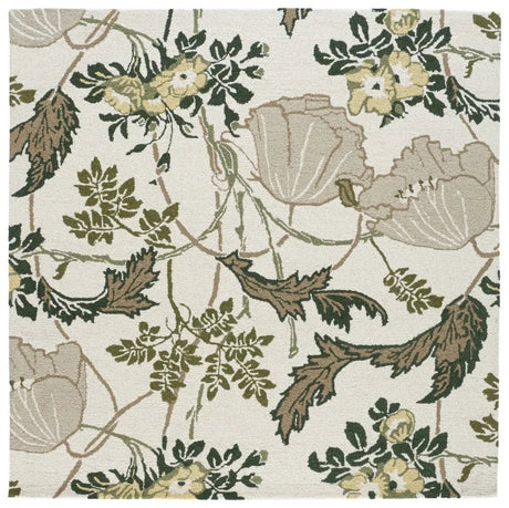 Safavieh Jardin 6'-0" x 6'-0" Rug in Ivory / Green