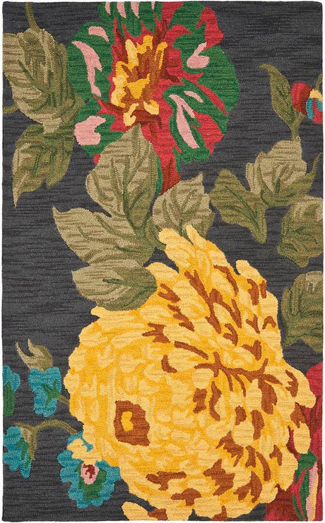 Safavieh Jardin Jar323A Black / Multi Rugs - Safavieh - jar323a - 3