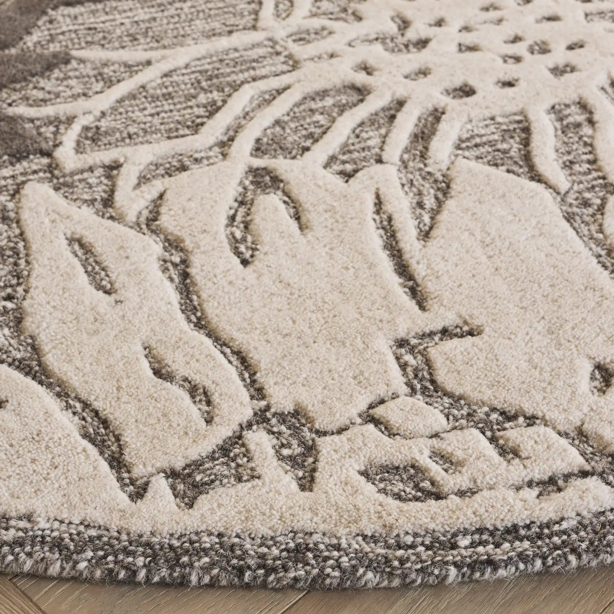 Safavieh Jardin 6'-0" x 6'-0" Rug in Grey / Ivory