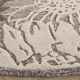 Safavieh Jardin 6'-0" x 6'-0" Rug in Grey / Ivory