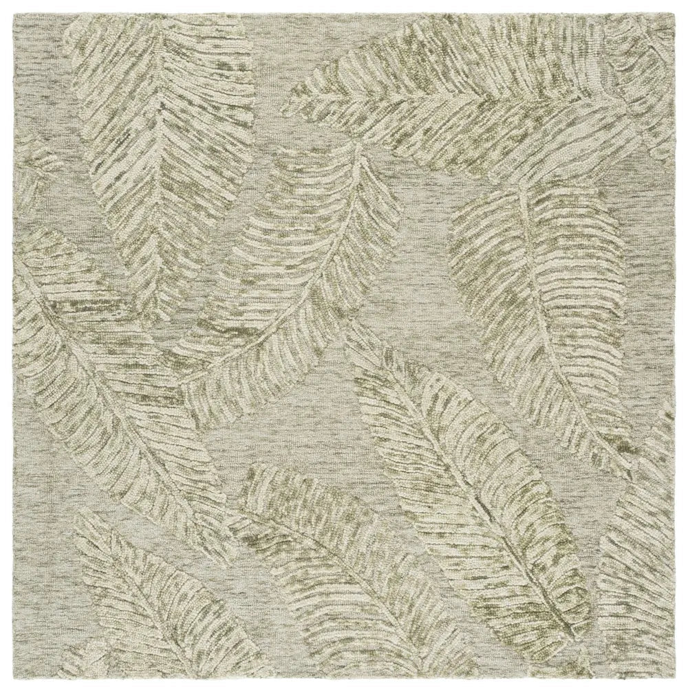 Safavieh Jardin 6'-0" x 6'-0" Rug in Sage / Ivory