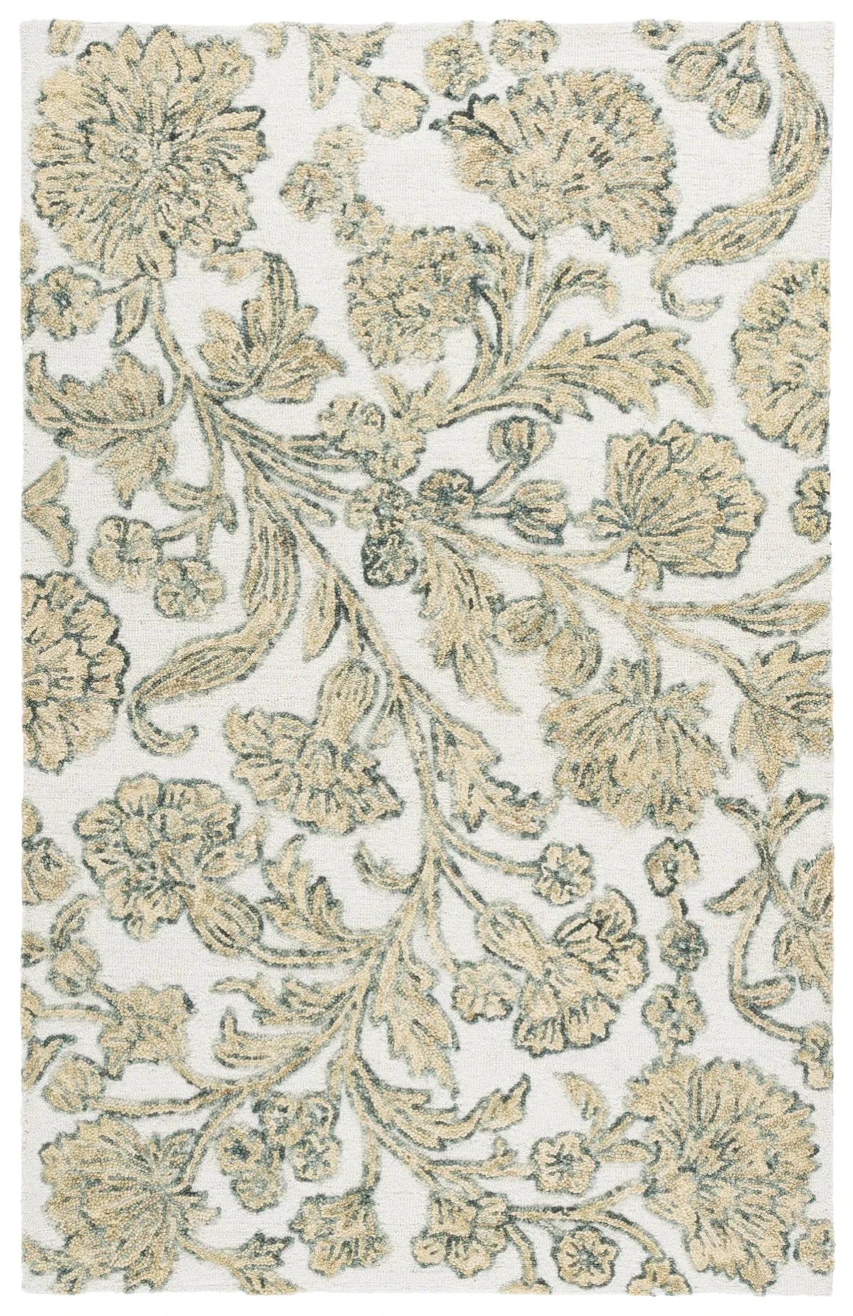 Safavieh Jardin 4'-0" x 6'-0" Rug in Ivory / Green