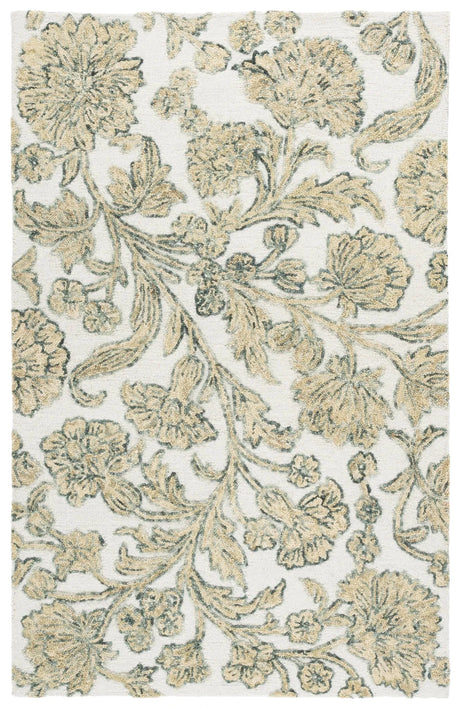 Safavieh Jardin 4'-0" x 6'-0" Rug in Ivory / Green