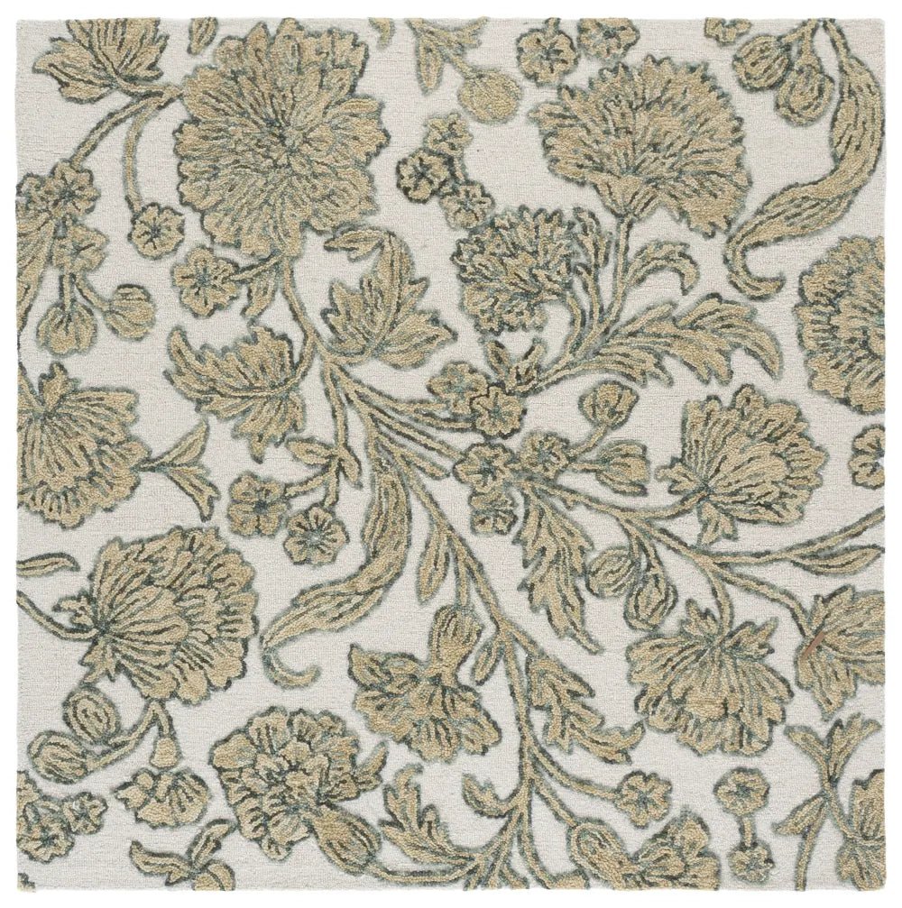 Safavieh Jardin 6'-0" x 6'-0" Rug in Ivory / Green