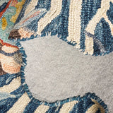 Safavieh Jardin 4'-0" x 6'-0" Rug in Navy / Turquoise