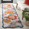 Safavieh Jardin 2'-3" x 8'-0" Rug in Ivory / Rust