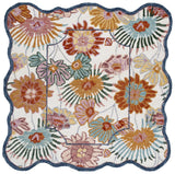 Safavieh Jardin 6'-0" x 6'-0" Rug in Ivory / Rust