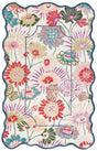 Safavieh Jardin 4'-0" x 6'-0" Rug in Green / Ivory