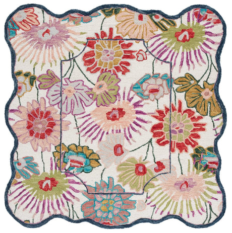 Safavieh Jardin 6'-0" x 6'-0" Rug in Green / Ivory