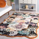 Safavieh Jardin 4'-0" x 6'-0" Rug in Black / Ivory