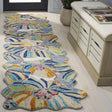 Safavieh Jardin 2'-3" x 8'-0" Rug in Ivory / Blue