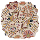 Safavieh Jardin 5'-0" x 5'-0" Rug in Ivory / Green