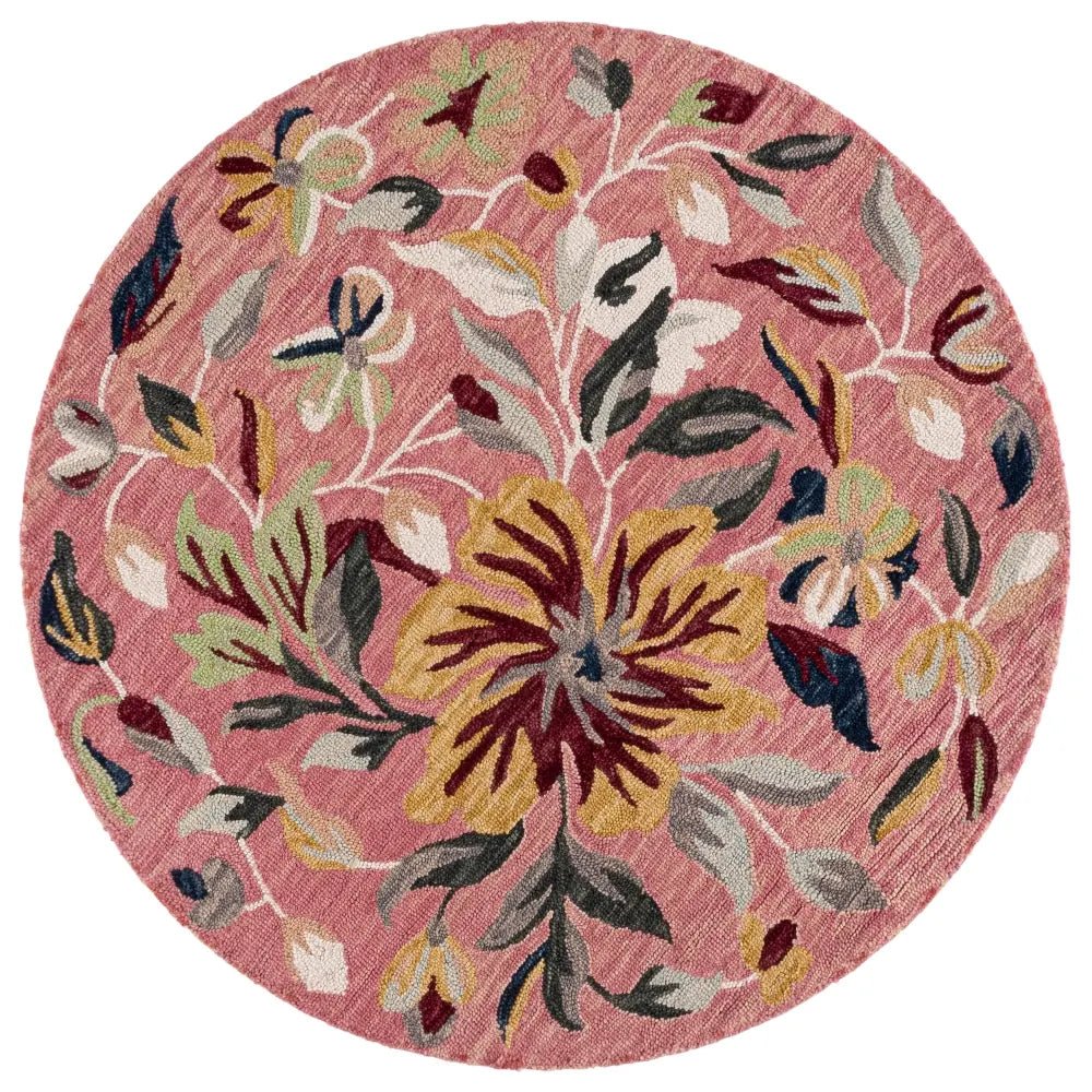 Safavieh Jardin 5'-0" x 5'-0" Rug in Pink / Green