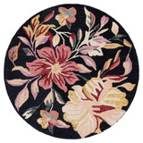 Safavieh Jardin 3'-0" x 3'-0" Rug in Black / Pink