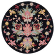Safavieh Jardin 3'-0" x 3'-0" Rug in Black / Pink