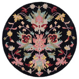 Safavieh Jardin 3'-0" x 3'-0" Rug in Black / Pink