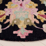 Safavieh Jardin 3'-0" x 3'-0" Rug in Black / Pink