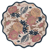Safavieh Jardin 6'-0" x 6'-0" Rug in Ivory / Blue