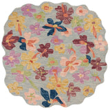 Safavieh Jardin 4'-0" x 4'-0" Rug in Light Blue / Yellow