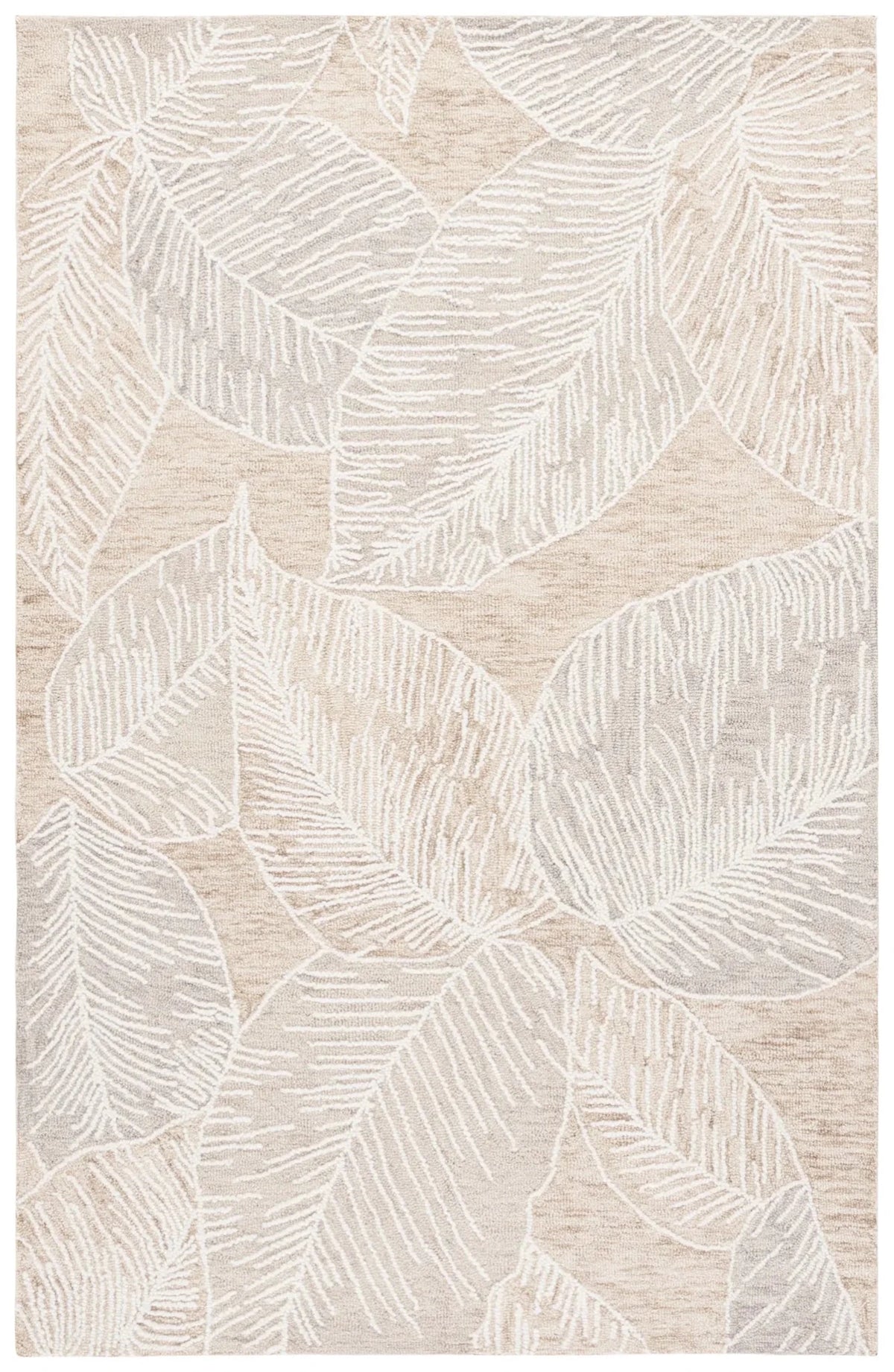 Safavieh Jardin 4'-0" x 6'-0" Rug in Taupe / Ivory