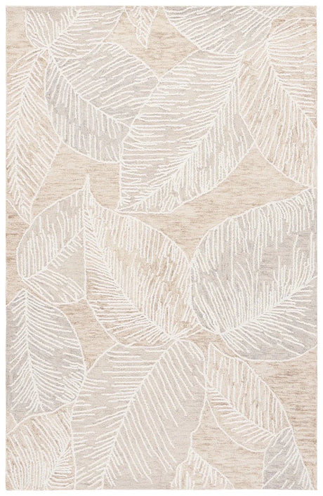 Safavieh Jardin 4'-0" x 6'-0" Rug in Taupe / Ivory