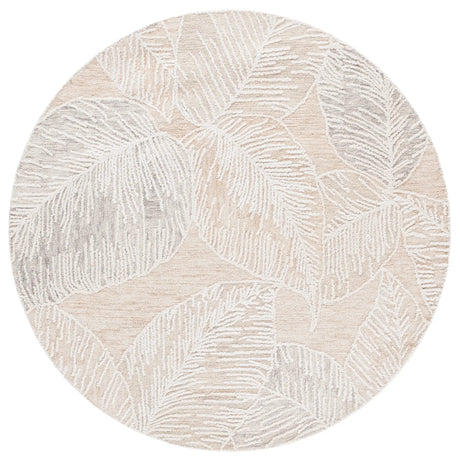 Safavieh Jardin 6'-0" x 6'-0" Rug in Taupe / Ivory