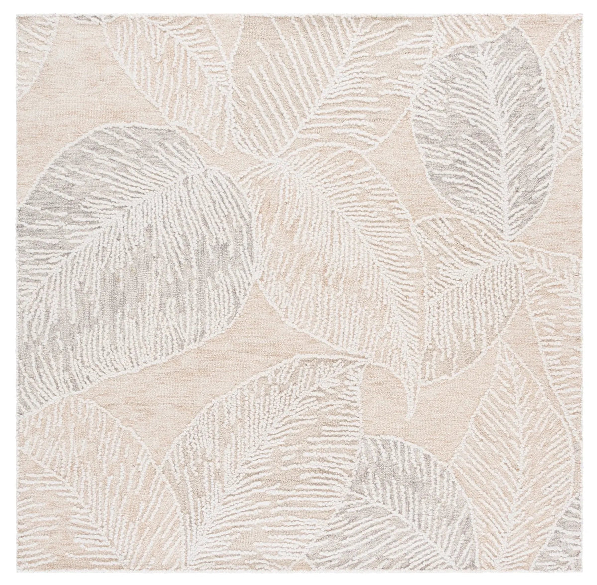 Safavieh Jardin 6'-0" x 6'-0" Rug in Taupe / Ivory