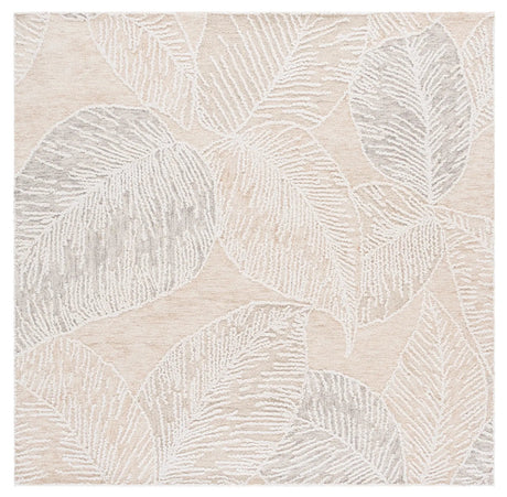 Safavieh Jardin 6'-0" x 6'-0" Rug in Taupe / Ivory