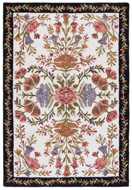 Safavieh Jardin 4'-0" x 6'-0" Rug in Ivory / Black