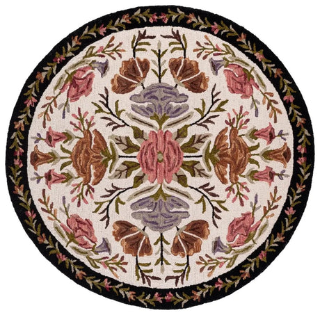 Safavieh Jardin 6'-0" x 6'-0" Rug in Ivory / Black