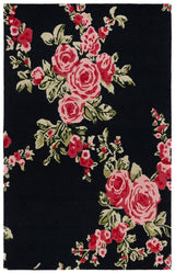 Safavieh Jardin Jar401Z Black/Pink Rug - Safavieh - jar401z - 3