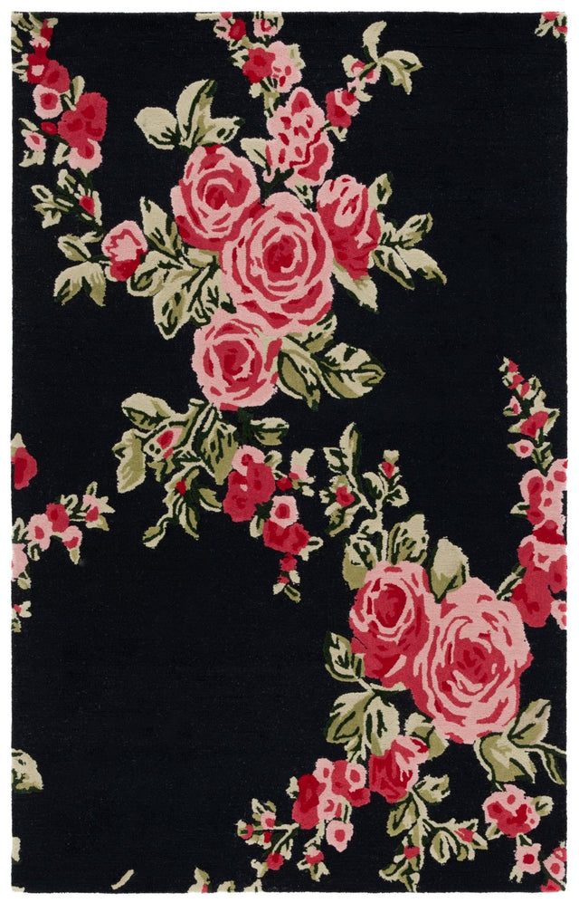 Safavieh Jardin Jar401Z Black/Pink Rug - Safavieh - jar401z - 3