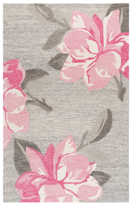 Safavieh Jardin 5'-0" x 8'-0" Rug in Grey / Pink