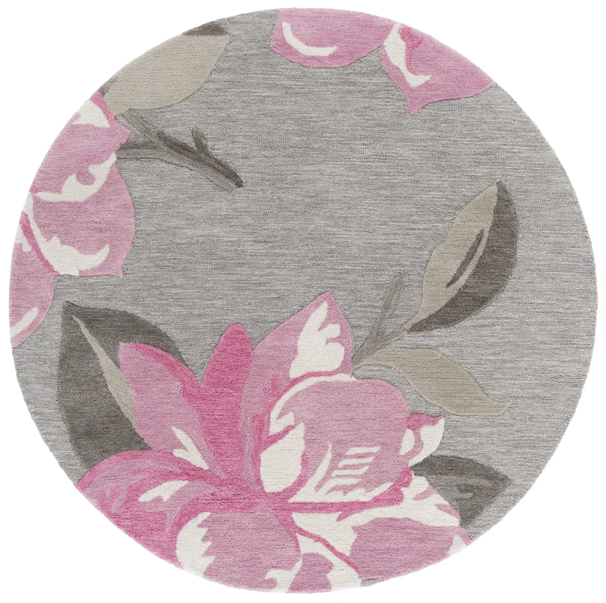 Safavieh Jardin 6'-0" x 6'-0" Rug in Grey / Pink