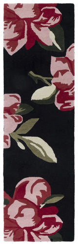 Safavieh Jardin 2'-3" x 8'-0" Rug in Black / Pink
