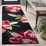 Safavieh Jardin 2'-3" x 8'-0" Rug in Black / Pink