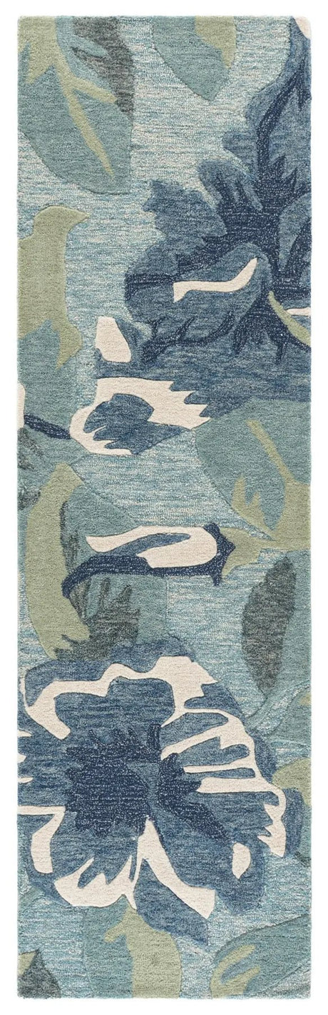 Safavieh Jardin 2'-3" x 8'-0" Rug in Blue / Ivory