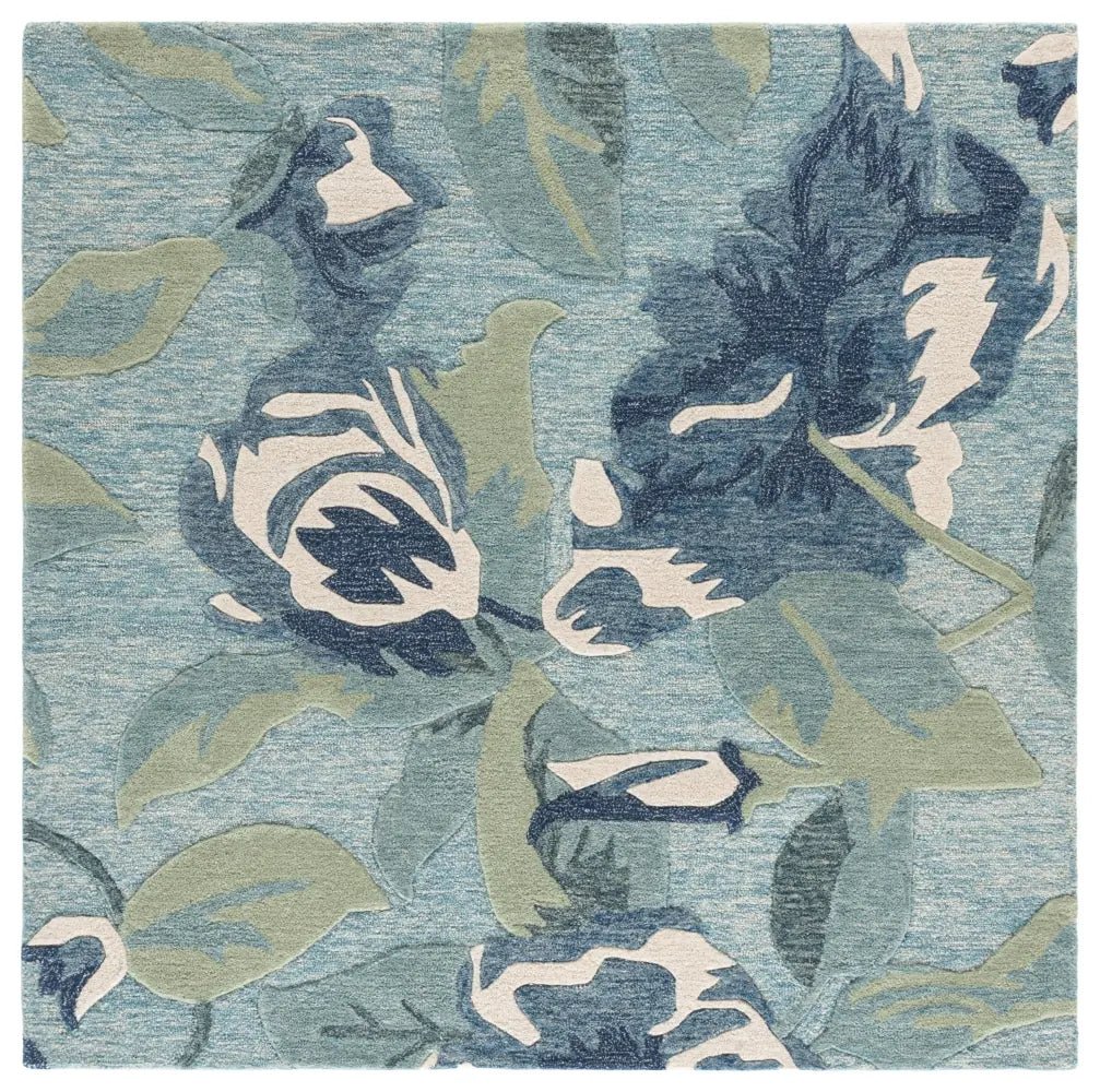 Safavieh Jardin 6'-0" x 6'-0" Rug in Blue / Ivory