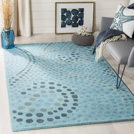 Safavieh Jardin Jar453A Light Blue / Grey Rugs - Safavieh - jar453a - 4